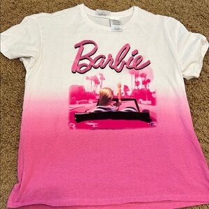 Barbie Pink and White Ombre Kids T-Shirt